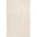 "Pasargad Home Edgy Collection Hand-Tufted Bamboo Silk & Wool Area Rug, 5' 0"" X 8' 0"", Ivory - Pasargad Home pvny-25 5x8"