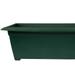 Bloem Dayton Large Window Deck Box Planter: 27" - Turtle Green - 100% Recycled Plastic Box, Elevated Feet