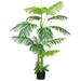 Artificial Palm Tree 5.4 Feet Tall Fake Trees in Pot Faux Plant for Indoor & Outdoor Fake Tropical Palm Plant with 14 Leaves Modern Decor for Home Office Housewarming Gift