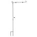 NUOLUX Flag Garden Stand Holder Pole Yard Outdoor Hanger Hook Banner Stake Metal Bracket Decoration Iron Decorative Feeder