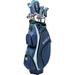 Wilson Magnolia Package Golf Complete Set - Ladies Navy Cart Bag Petite Right