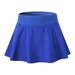 Women s Pleated Tennis Skirt Women s High Waisted Athletic Golf Skorts Skirts for Running Casual Royal Blue XL