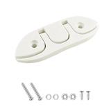 120mm Boat Folding Pull up Cleat W/Fasteners Nylon Hardware Boat Folding Cleat Dock Cleat Advanced manufacturing technology - White