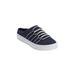 Wide Width Women's The Charlotte Machine Washable Sneaker by Comfortview in Navy (Size 8 1/2 W)