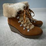 J. Crew Shoes | J. Crew Wedge Nordic Boots - Great Condition, Size 6 | Color: Tan | Size: 6