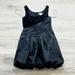 Jessica Simpson Dresses | Jessica Simpson Womens Dress 10 Formal Black A-Line Poof Gathered Balloon Flair | Color: Black | Size: 10