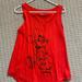 Disney Tops | Disney Mickey Mouse Tank Top | Color: Orange/Red | Size: M