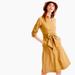 J. Crew Dresses | Jcrew J5358 Honey Brown Tie-Waist Shirt Dress, Size 2, 100% Cotton. | Color: Tan | Size: 2