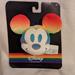 Disney Accessories | Disney Rainbow Collection Mickey Mouse Plush Keychain Clip On | Color: Blue | Size: Osbb