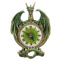 Nemesis Now Emerald Chronology Green Dragon Wall Clock Plaque, 26.7cm