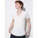 Men's Airism V-Neck T-Shirt with Odor Control | White | Large | UNIQLO US