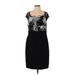 Daisy Fuentes Casual Dress - Sheath: Black Brocade Dresses - Women's Size X-Small