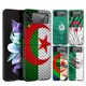 Coque rigide de téléphone portable avec drapeau algérien étui résistant aux chocs pour Samsung