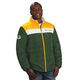NFL Men's Perfect Game Sherpa Lined Jacket (Size L) Green Bay Packers, Polyester