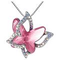 Kayannuo Christmas Clearance Ladies Crystal Butterfly Necklace Multicolor Fashion Pendant Necklace