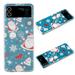 Case for Samsung Galaxy Z Flip 4 Christmas Pattern Scratchproof Shockproof Soft TPU Slim Cute Case Compatible with Samsung Galaxy Z Flip 4 5G 2022 N-Christmas love