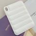 Dteck Down Puffy Shockproof Case for iPad 10th Generation 10.9 Inch 2022 Lightweight Drop Protection Cover for 10.9 Apple iPad 10th Gen White