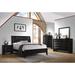 CDecor Home Furnishings Transylvania Black 2-Piece Bedroom Set w/ Chest Upholstered, Leather in Black/Brown | 51.75 H x 80 W x 88.25 D in | Wayfair