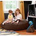 Jaxx 4 Ft. Cocoon Bean Bag Chair & Crash Pad - Microsuede Fade Resistant/Microfiber/Microsuede in Brown | Wayfair 11643113