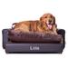 Tucker Murphy Pet™ Yucatan Premium Leatherette Dog Sofa Metal in Brown | 13 H x 40 W x 42 D in | Wayfair 51A18F3CEFF945649465E7361453A3A2