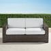 Palermo Loveseat with Cushions in Bronze Finish - Colome Tile Indigo, Standard - Frontgate