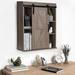 Gracie Oaks Koos Wall Mounted Bathroom Cabinet Manufactured Wood in Brown | 27.6 H x 21.7 W x 7.8 D in | Wayfair E3A294FE74D0457285AC8A6BF99439CF