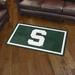 White 36 x 36 x 0.5 in Area Rug - FANMATS Michigan State Spartans Nylon | 36 H x 36 W x 0.5 D in | Wayfair 36380