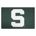 Green 19 x 30 x 0.25 in Area Rug - FANMATS Michigan State Spartans Ulti-Mat Rug Nylon | 19 H x 30 W x 0.25 D in | Wayfair 36388