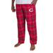 Men's Concepts Sport Red Cincinnati Reds Ultimate Plaid Flannel Pajama Pants