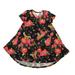 Lularoe Dresses | Lularoe Girls Black | Pink Floral Dress Size: 4t | Color: Pink | Size: 4tg