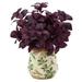 Nearly Natural 13 Basil Artificial Plant in Floral Planter