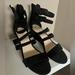 Nine West Shoes | Nine West Illison Strappy Wedge Sandal Women’s 8 | Color: Black | Size: 8
