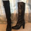Nike Shoes | Nike Air Black Leather High Heel Boot 8b | Color: Black | Size: 8.5