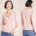 Anthropologie Tops | Anthropologie Maeve Jeanne Puff Sleeve Pullover Distressed Pink Spring Casual | Color: Pink | Size: S