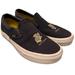 Vans Shoes | Harry Potter Hufflepuff House Logo Vans Slip On Sneakers Women’s 6 Men’s 4.5 | Color: Black/Gold | Size: 6