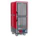 Metro C539-MDC-U Full Height Insulated Mobile Heated Cabinet w/ (18) Pan Capacity, 120v, Universal Wire Slides, Red