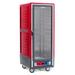 Metro C539-MFC-U Full Height Insulated Mobile Heated Cabinet w/ (18) Pan Capacity, 120v, Universal Wire Slides, Red