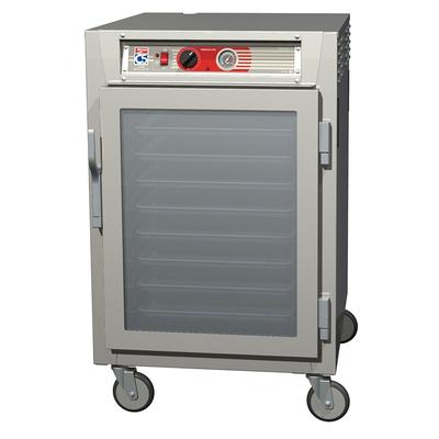 Metro C565-SFC-LPFC 1/2 Height Insulated Mobile Heated Cabinet w/ 17 Pan Capacity, 120v, Pass Thru, Glass Doors, Stainless Steel