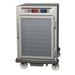 Metro C595-SFC-U 1/2 Height Insulated Mobile Heated Cabinet w/ (8) Pan Capacity, 120v, Clear Door, Stainless Steel