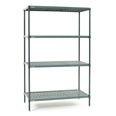 Metro EZPR1836NK3-4 36" NSF 4-Tier Epoxy Coated Wire Shelf Kit - Super Erecta Pro, 18"W, 74"H, 4 Wire Tiers, Green