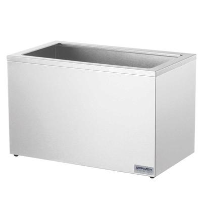 Server 82600 Non-Insulated Syrup Rail for 3 Fountain Jars, Stainless Steel