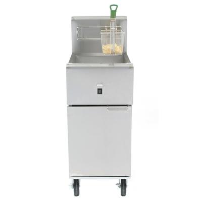 Dean SR114E 240/3 Commercial Electric Fryer - (1) 40 lb. Vat, Floor Model, 240v/3ph, 40-lb. Capacity, Stainless Steel