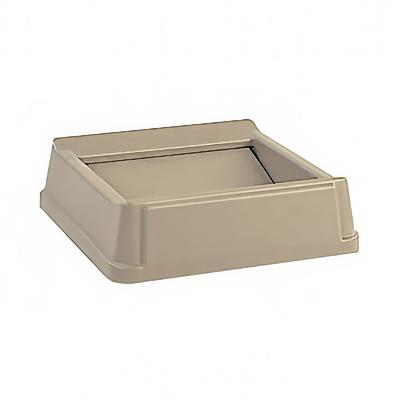 Rubbermaid FG266400BEIG Square Swing Top Trash Can Lid - Plastic, Beige