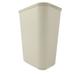 Rubbermaid FG254400BEIG 40 qt Rectangle Waste Basket - Plastic, Beige, Fiberglass