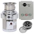 InSinkErator SS-200-7-MRS Disposer Pack w/ #7 Adapter & Manual Reverse Switch, 2 HP, 208v/1ph, Stainless Steel