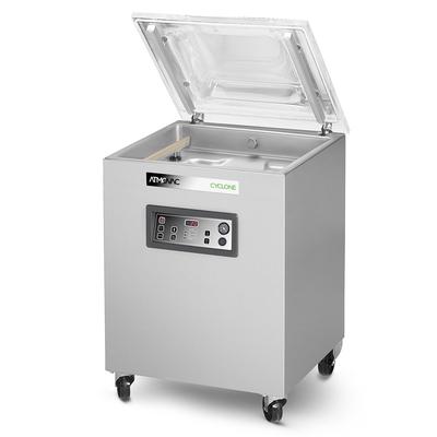 Eurodib CYCLONE201D Atomvac Floor Model Vacuum Pack Machine w/ (2) 20 1/2" Seal Bars - Stainless Steel, 220v/1ph, (2) 20.5" Sealing Bars