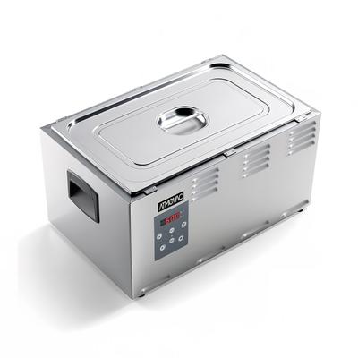 Eurodib SR11 7 gal Countertop Sous Vide Cooker w/ Lid - Stainless Steel, 110v, Electronic Controls, 5 Programmable Settings