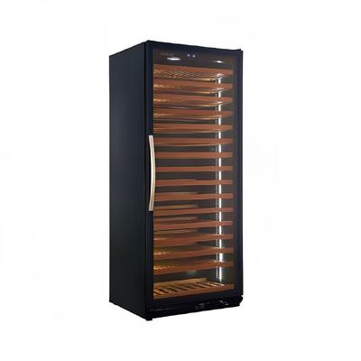 Eurodib USF328S 32 1/5" 1 Section Commercial Wine Cooler w/ (2) Zones - 272 Bottle Capacity, 120v, Black