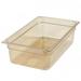 Carlisle 10402B13 6"D Full Size High Temp Food Pan - Stackable, Yellow