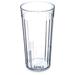 Carlisle 111607 16 oz Clear Fluted Plastic Tumbler